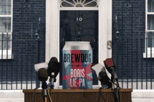 Brewdog lacht in Social Media und mit Packaging über Boris Johnson