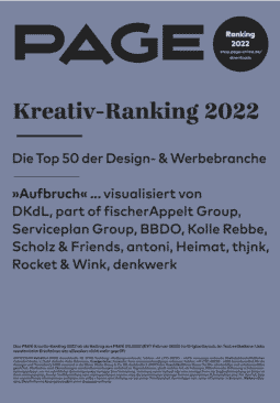 Produkt: PDF-Download: PAGE Kreativ-Ranking 2022