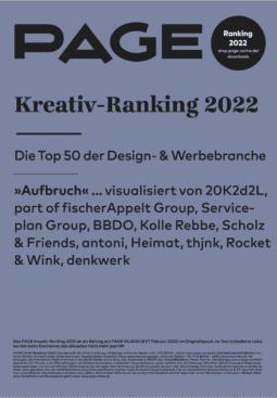 Produkt: Download PAGE Kreativ-Ranking 2022