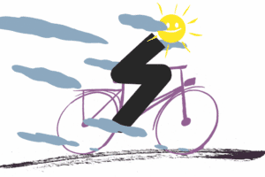 Radfahren fördert die Kreativität