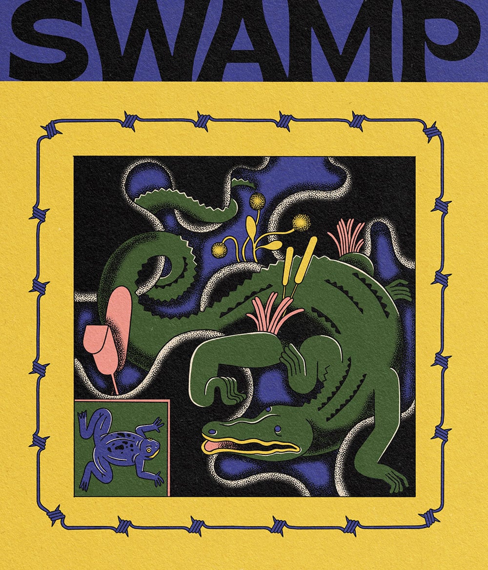Digitale Illustration mit dem Titel »Swamp