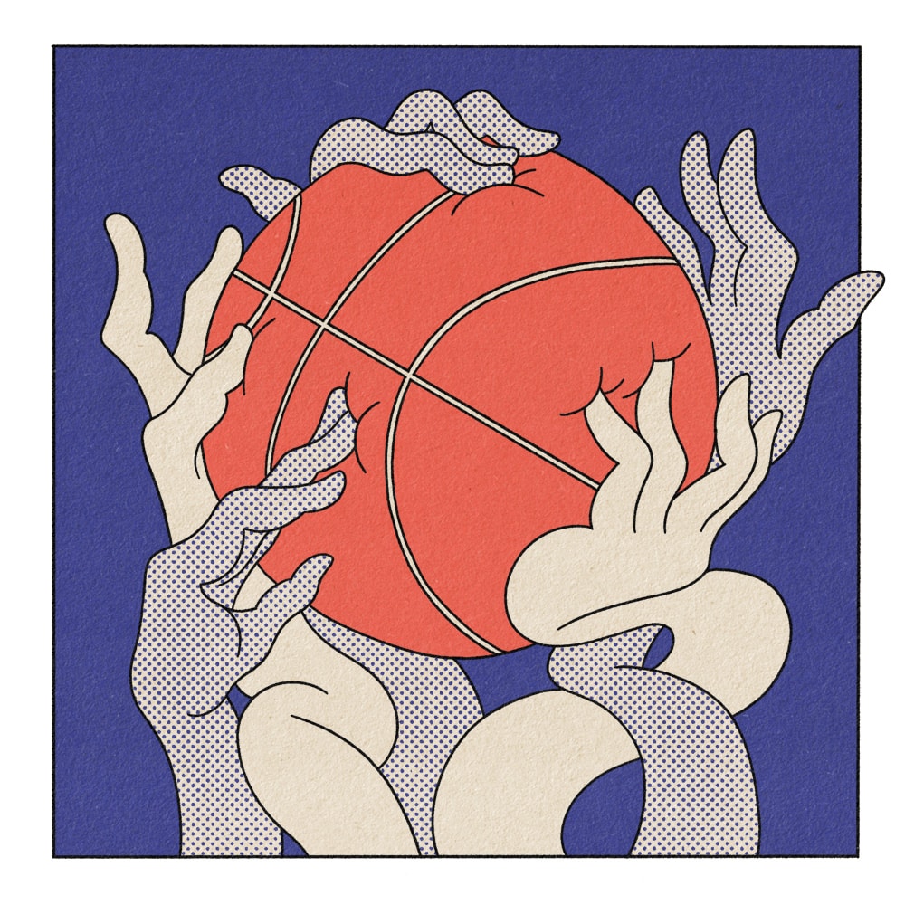 Digitale Illustration von Jonathan HOffboll mit dem Titel »Tip Off«