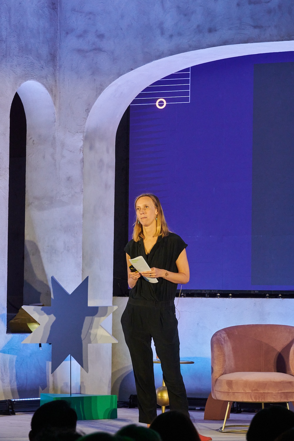Julia Hoffmann on stage at Paradigms 2022