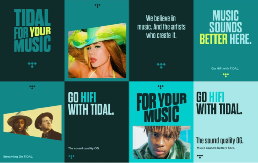Tidal-Poster mit Claim For Your Music von Buck