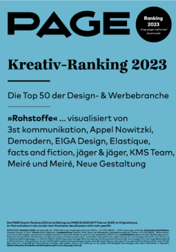 Produkt: PDF-Download: PAGE Kreativ-Ranking 2023