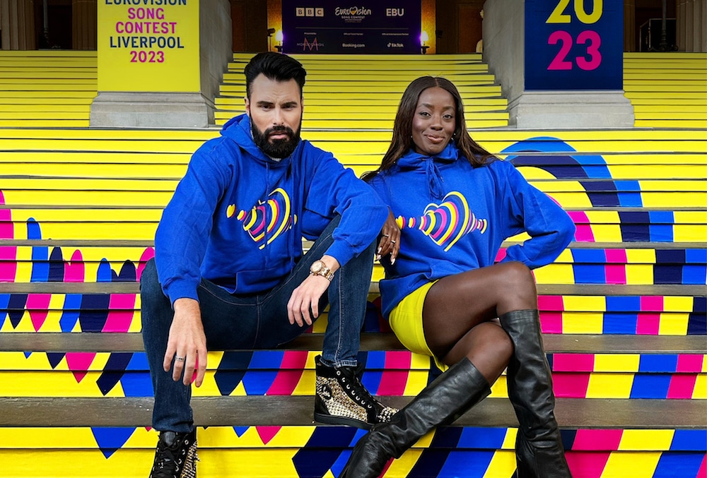Hoodies für den Eurovision Song Contest 2023 im Zeichen der Ukraine