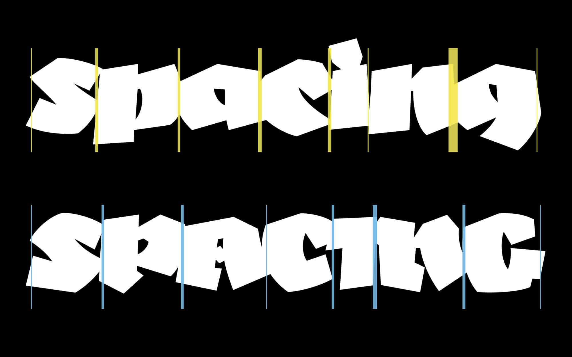 Typografie: Spacing beim Displayfont Negatif
