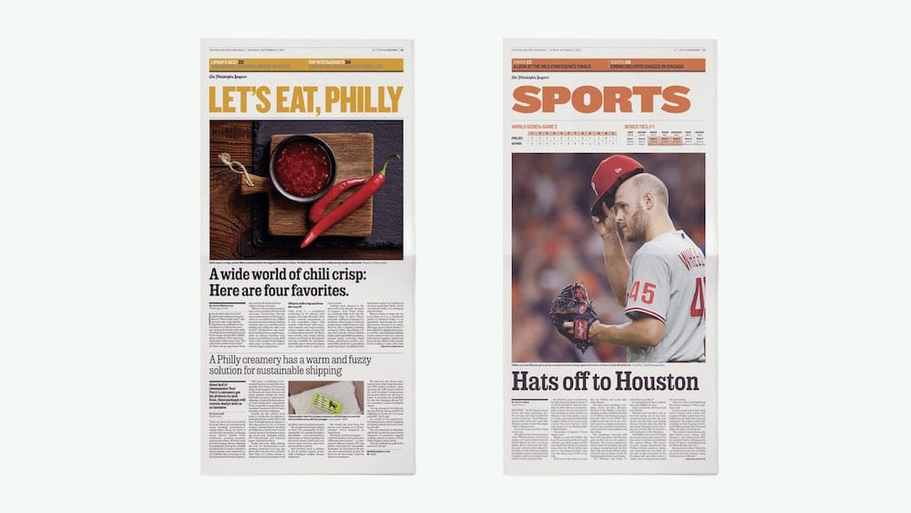Redesign »Philadelphia Inquirer«: Themenseiten-Aufmacher 