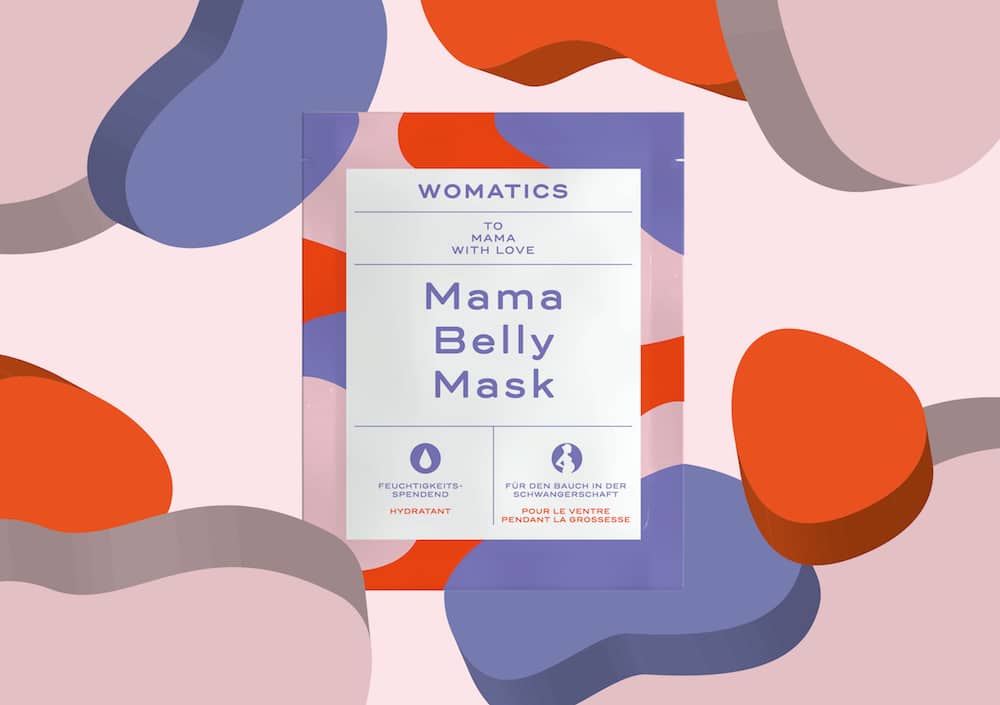 Packaging Design für die Mama Belly Mask von »Womatics«