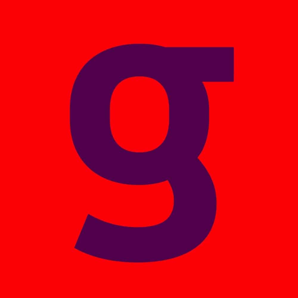 Typografie: Das kleine g von der serifenlosen Rigby