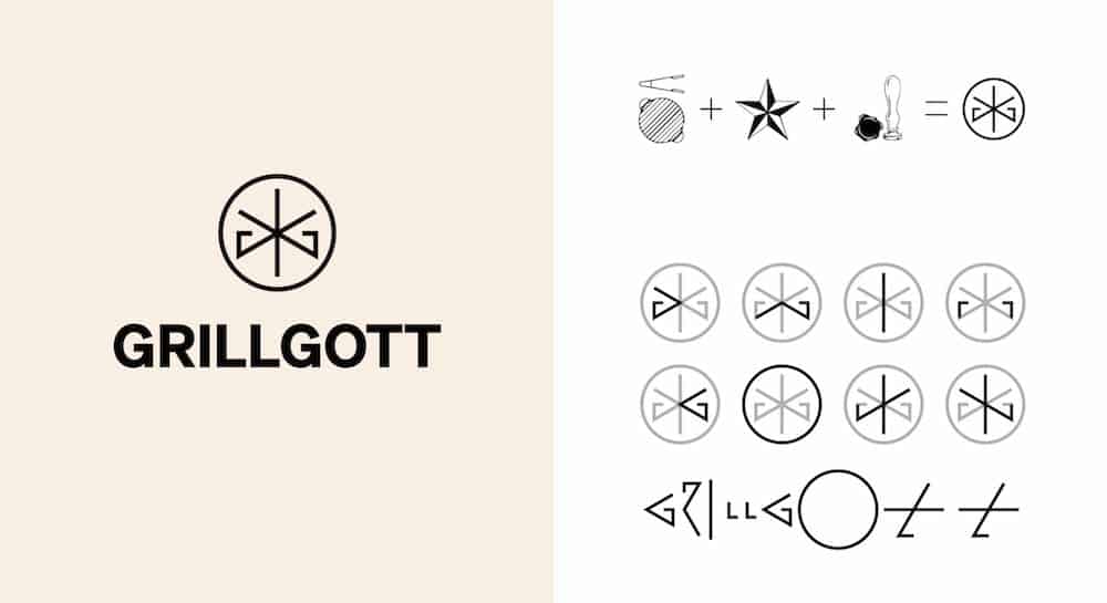 Corporate Design für GrillGott vom Studio Arndt Benedikt: Herleitung des Logos