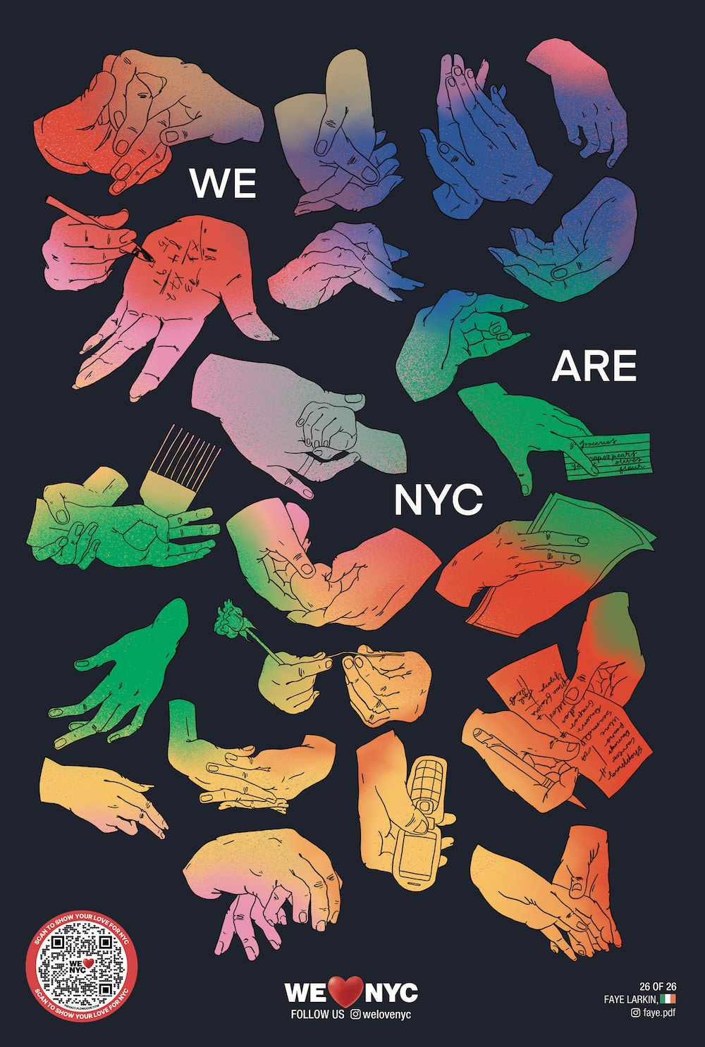 Agentur Founders gestaltet Rebranding für NewY York: Artist Plakat von Faye Larkin