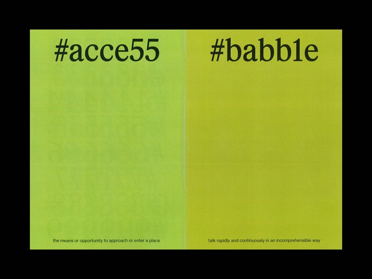 #acess und #babble sind grün