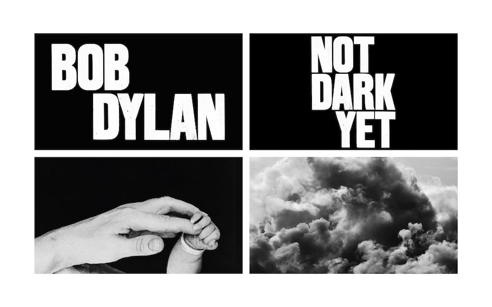 Kombination von historischen Fotos mit Texten von Bob Dylan mit Typografie von Anthony Burrill 