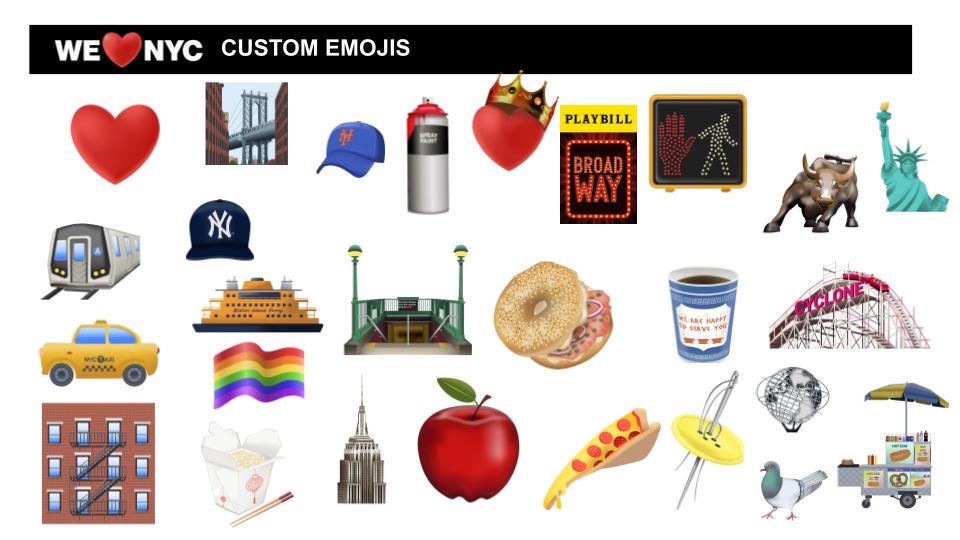 Agentur Founders gestaltet Rebranding für NewY York: Custom Emoji Set