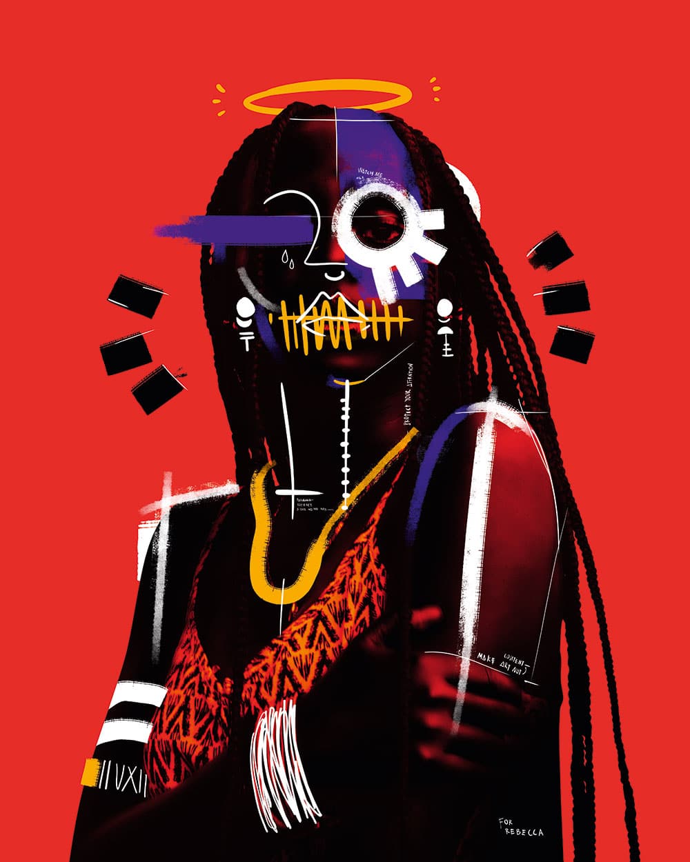 Mixes Media Artwork von Maxime Manga aus Fotografie und digitaler Zeichnung