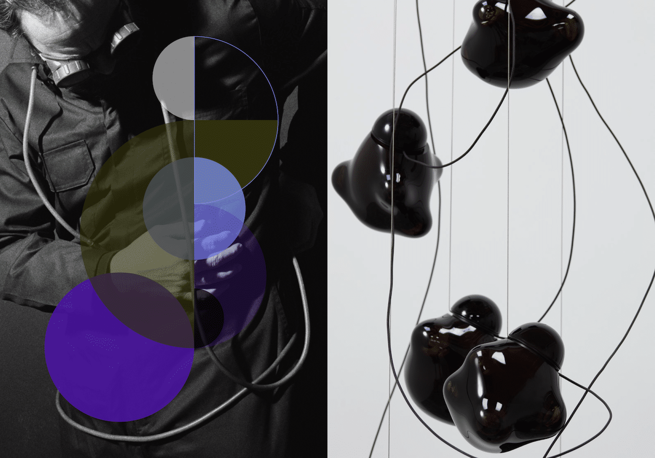 Abstrakte Visuals zur Glaskunst-Produktion von Bocci, Rebranding von Studio Frith