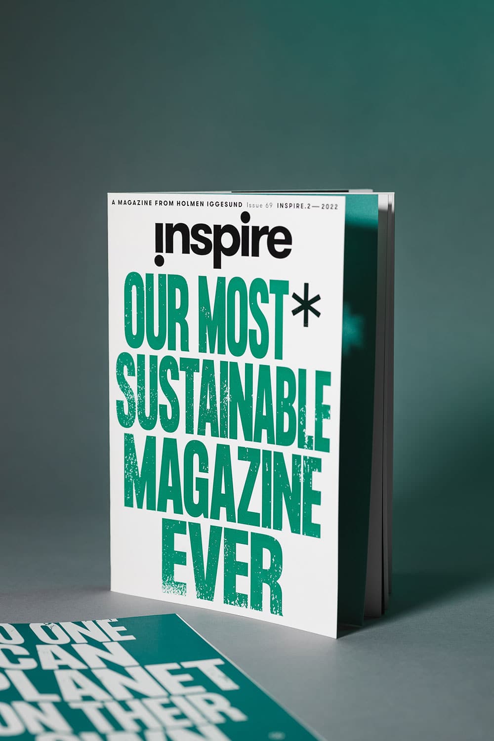 Cover des Kundenmagazins "Inspire" mit typografischer Covergestaltung 