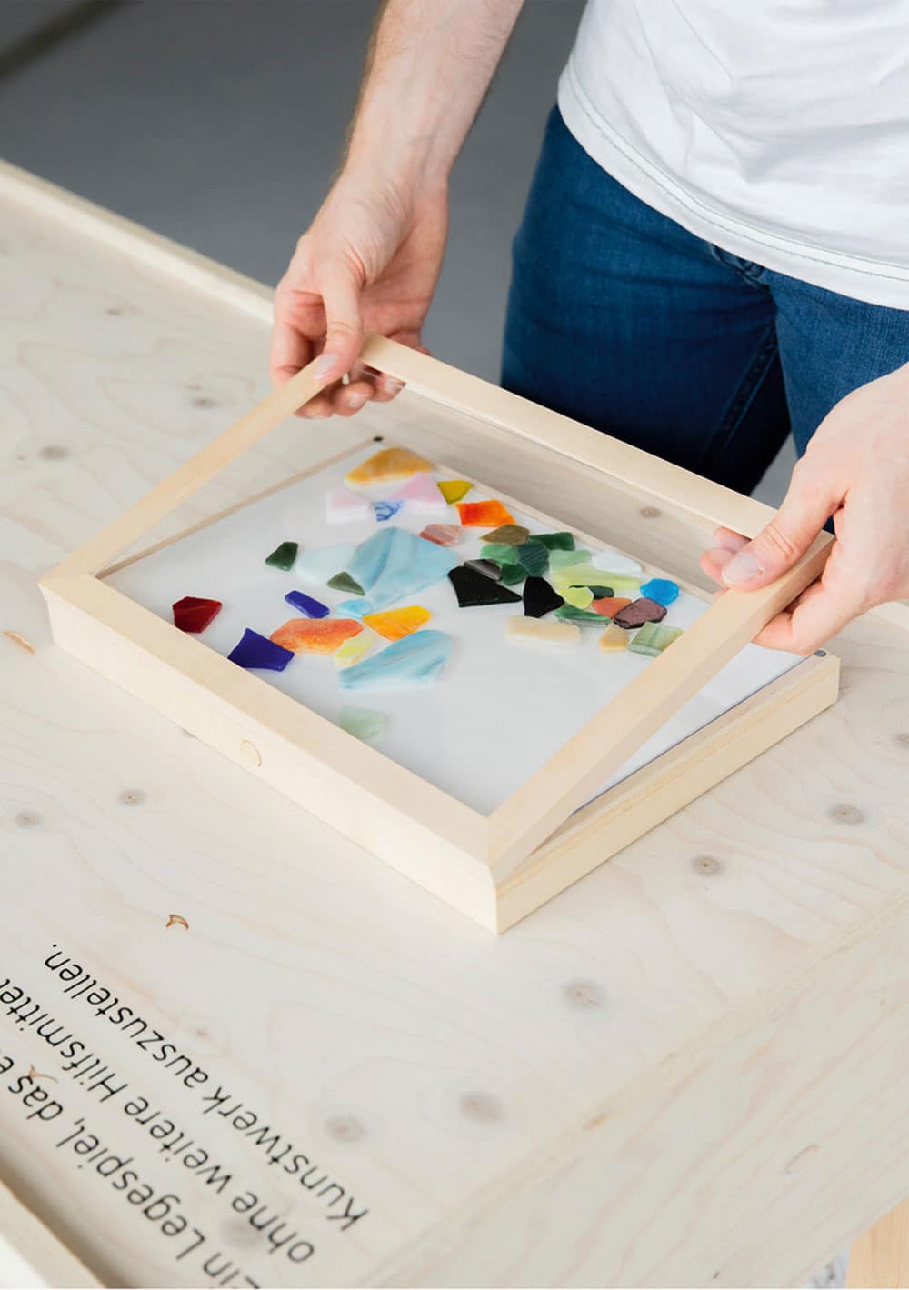 Mosaikrahmen für an Demenz erkrankte Mosaikleger:innen