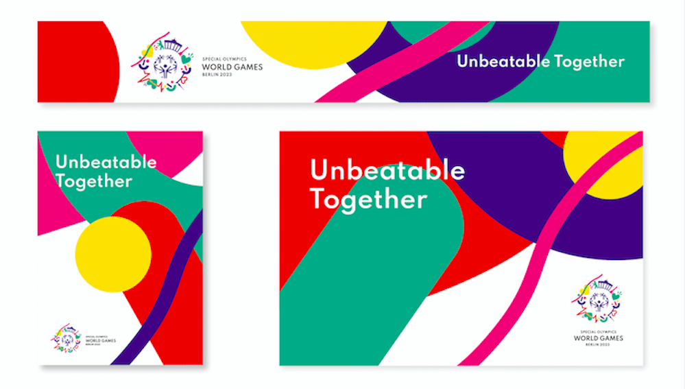 Corporate Design für die Special Olympics World Games Berlin 2023: Manual für richtige Logo-Platzierung