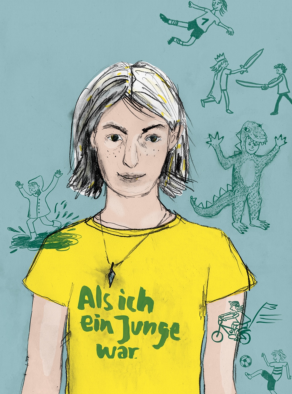 Lena Hällmayer Magazin-Illustration für »Starke Eltern, starke Kinder«, Jahresheft Kinderschutzbund