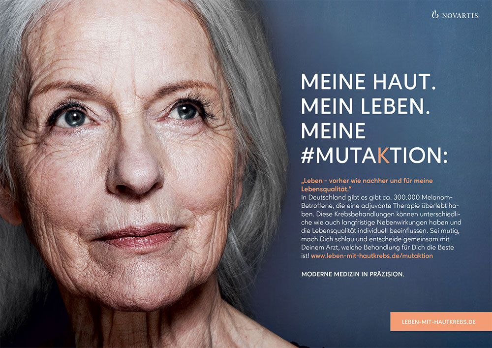 Kampagne für Betroffene mit schwarzem Hautkrebs