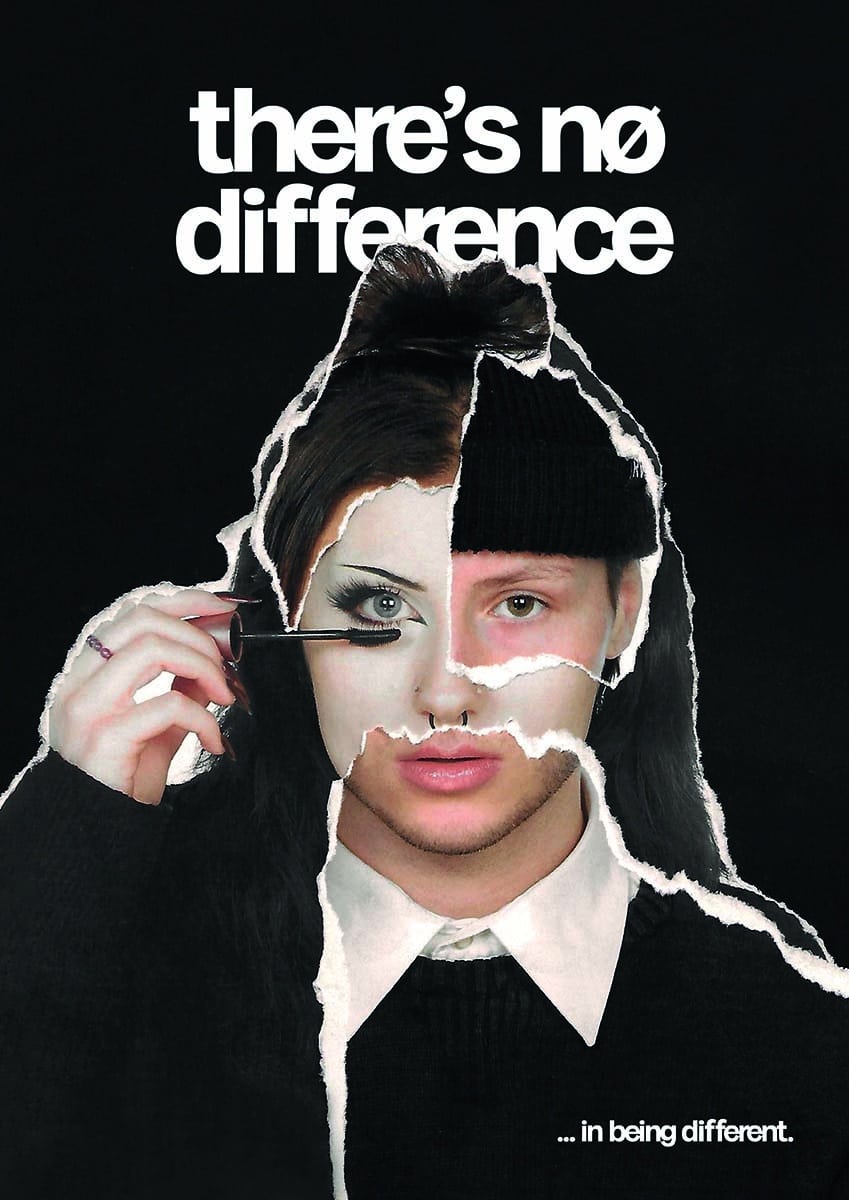 eine collage aus verschiedenen Gesichtern und dem Titel »there is no difference«
