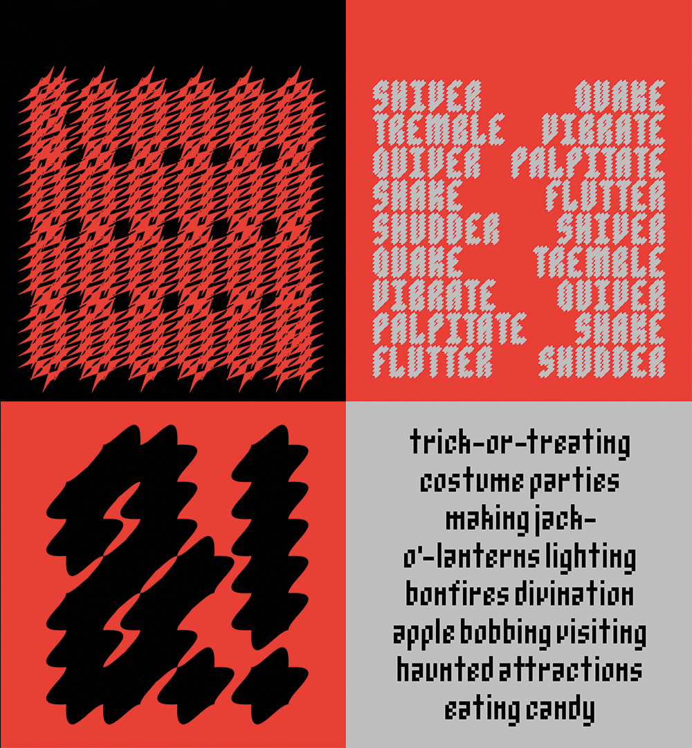Pixelfont Convulse Variable von Daytona Mess