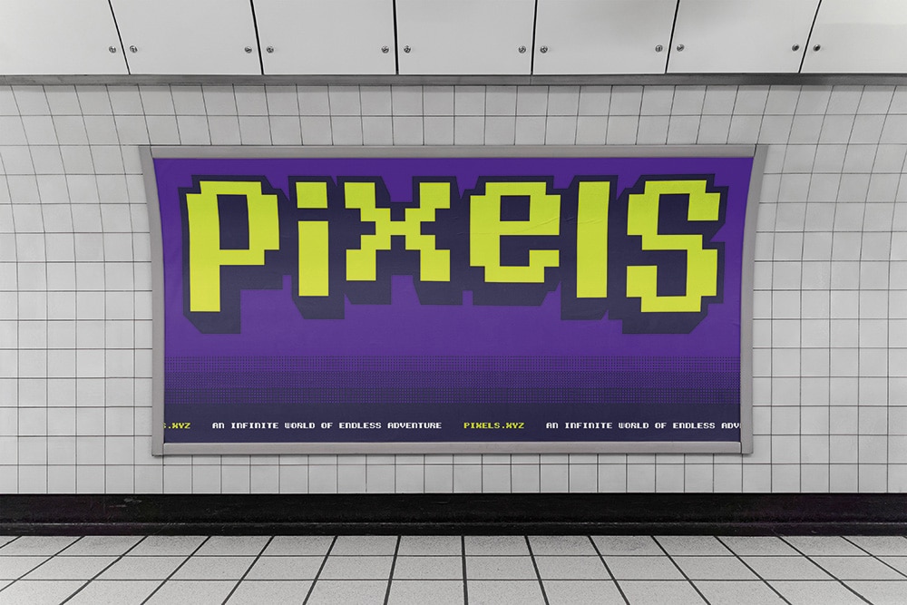 Billboard für die Web3-Plattform Pixels
