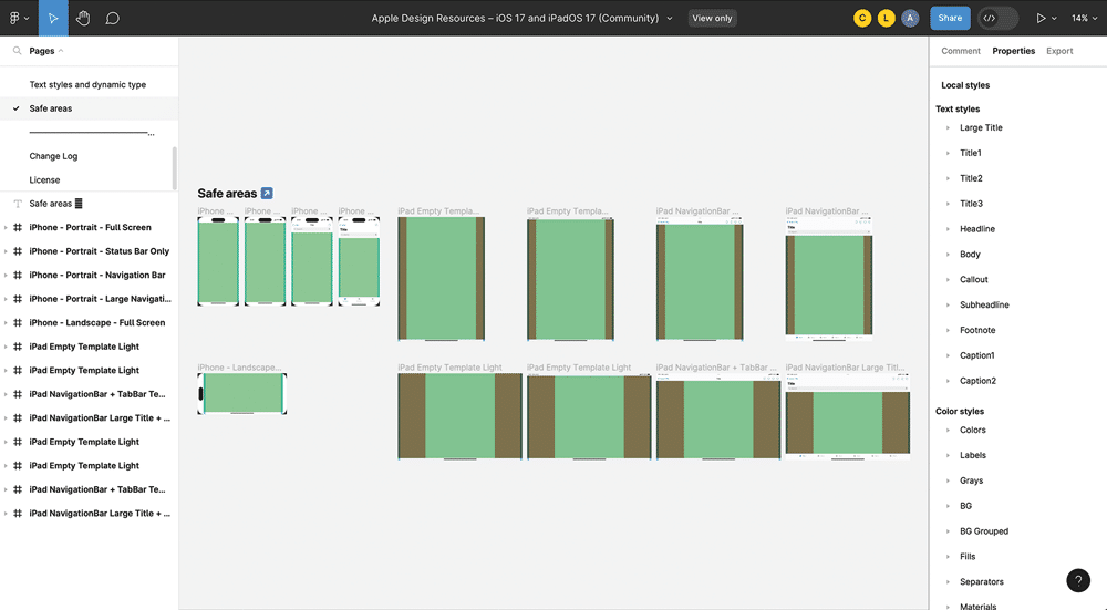 SaaS-Tools für Designsysteme, Figma – Bibliotheken für die effektive Entwicklung von Apple-Apps