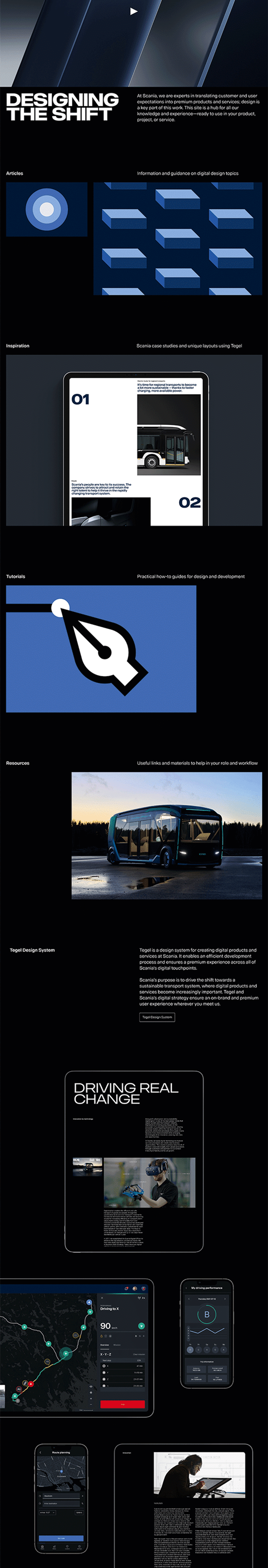 Interface Design und Brand Identity von Scania