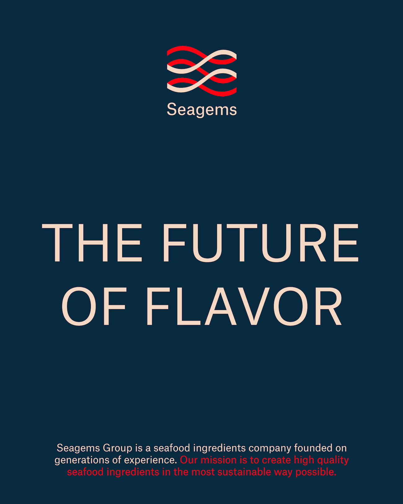 Seagems, Visual Identity, Plakatdesign, Schrift: The future of flavor