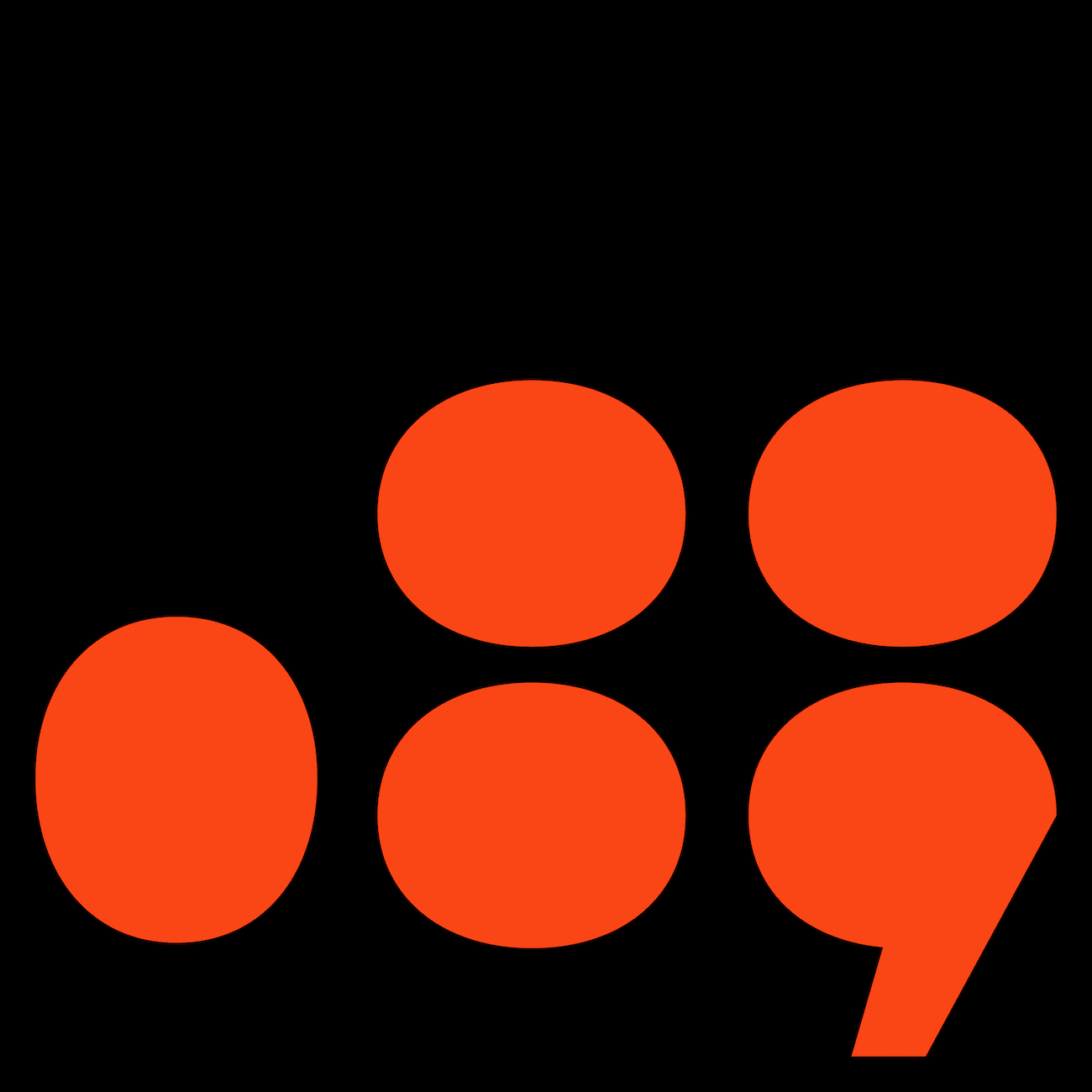 Punkt- und Komma-Glyphen rot auf schwarz, Branding_Custom-Font_Schriftdesign_Galipette_Kobra-Agency
