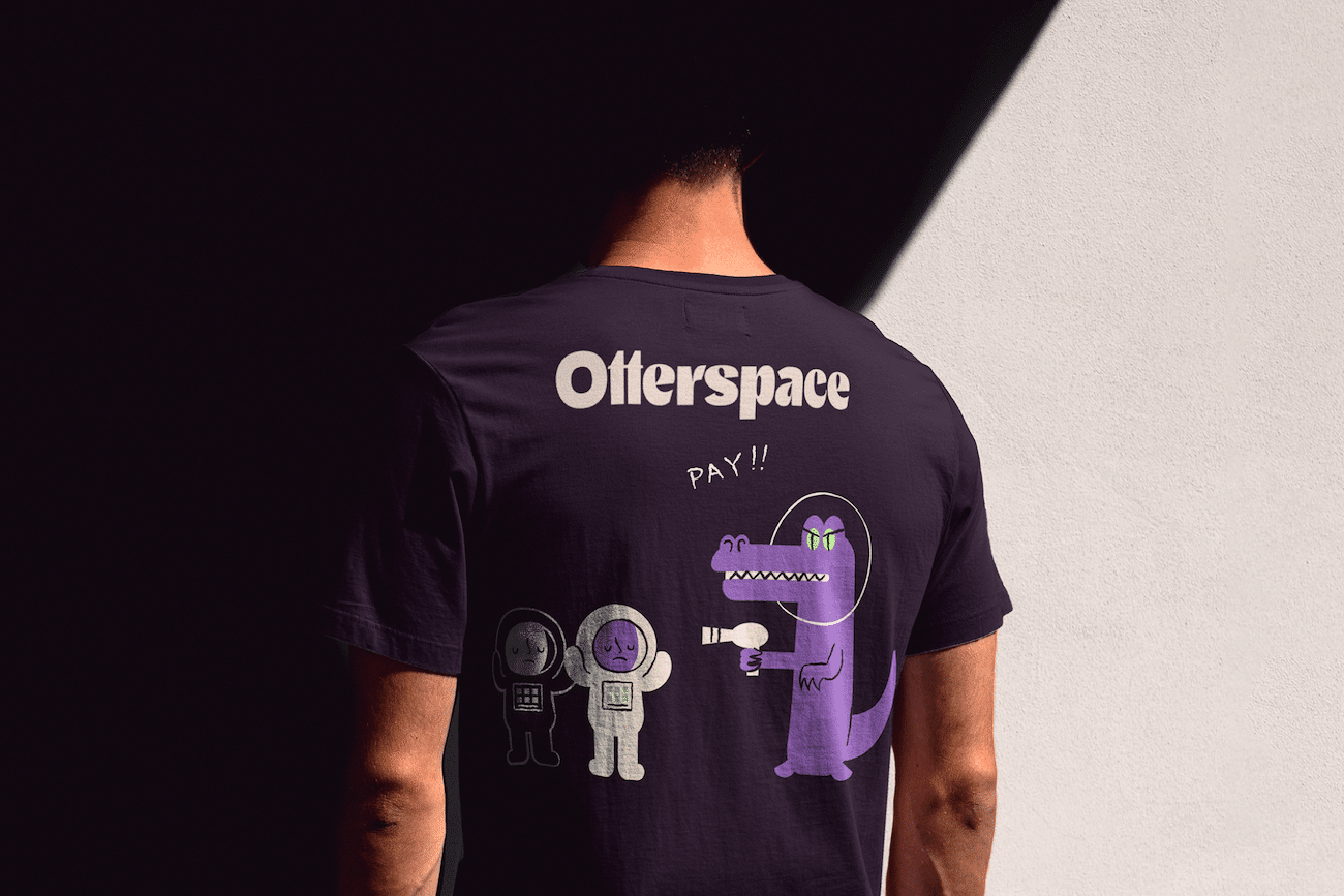 Otterspace T-Shirt-Design von Serious-Business