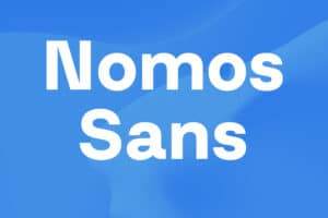 Schriftbeispiel Nomos Sans