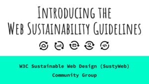 Image with text saying introducing the sustainability Guide
