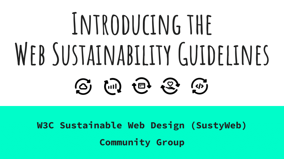 Image with text saying introducing the sustainability Guide