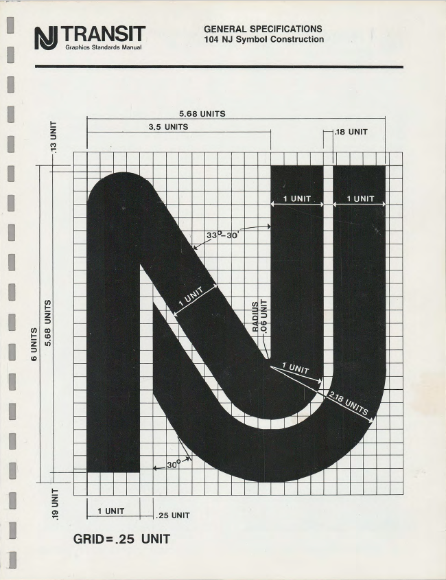 Wunderschöne Logo-Konstruktion für den New Jersey Transit von Peter Muller-Monk Associates