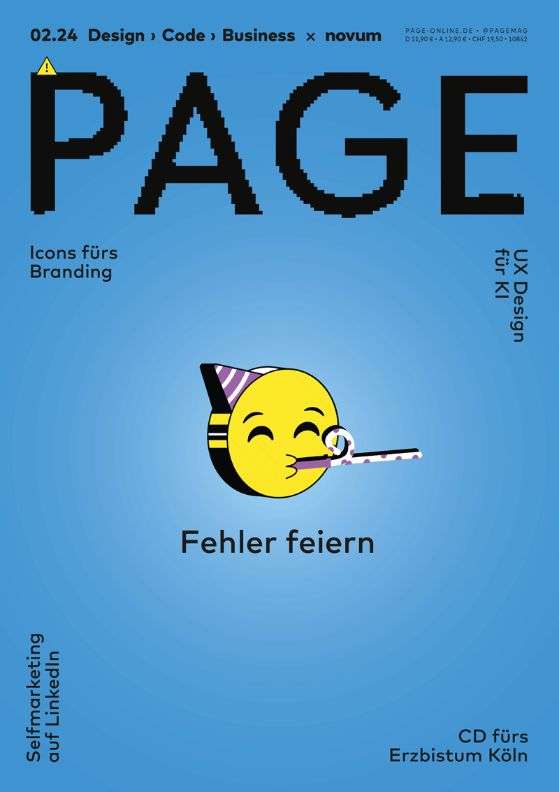 Cover PAGE 02.24 Fehler feiern