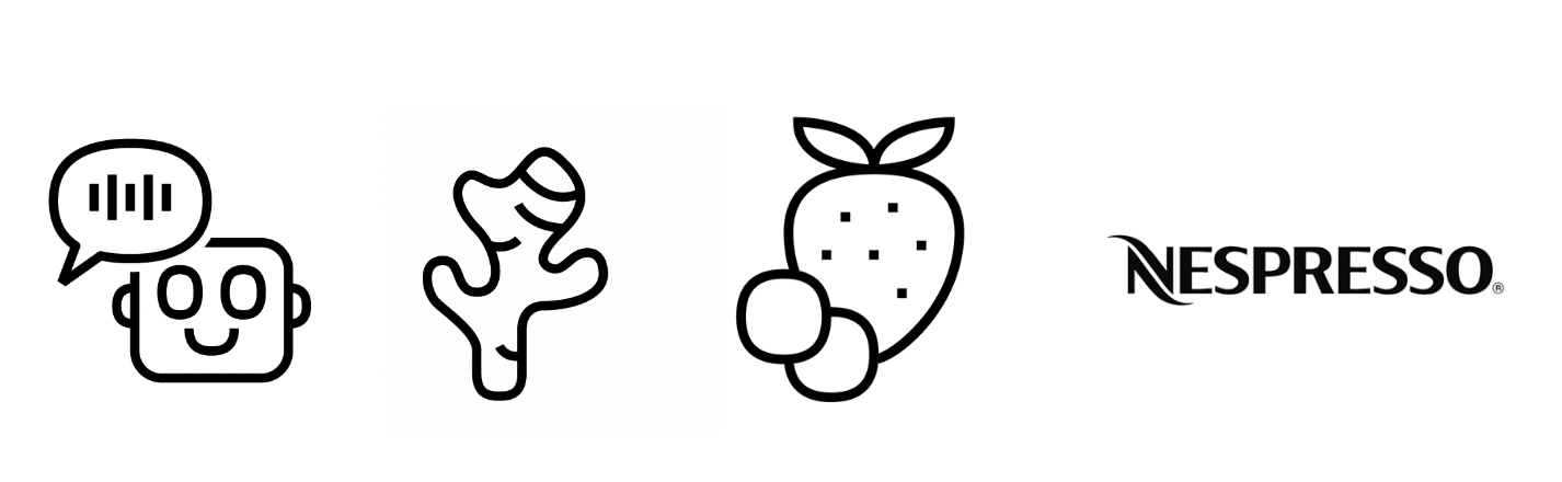 Icons fürs Branding, Icons für Nespresso, entwickelt von Forma