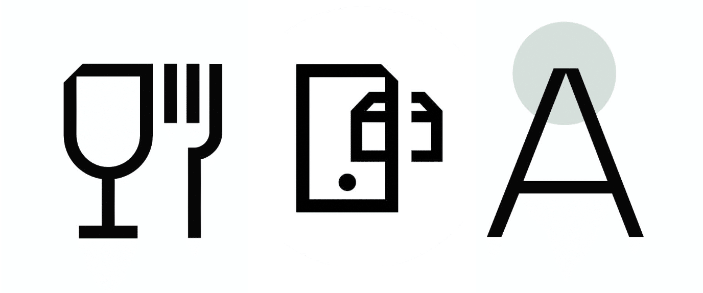 Icons fürs Branding, Iconsystem für Mosca, entwickelt von klee.steinberger und TypeMates