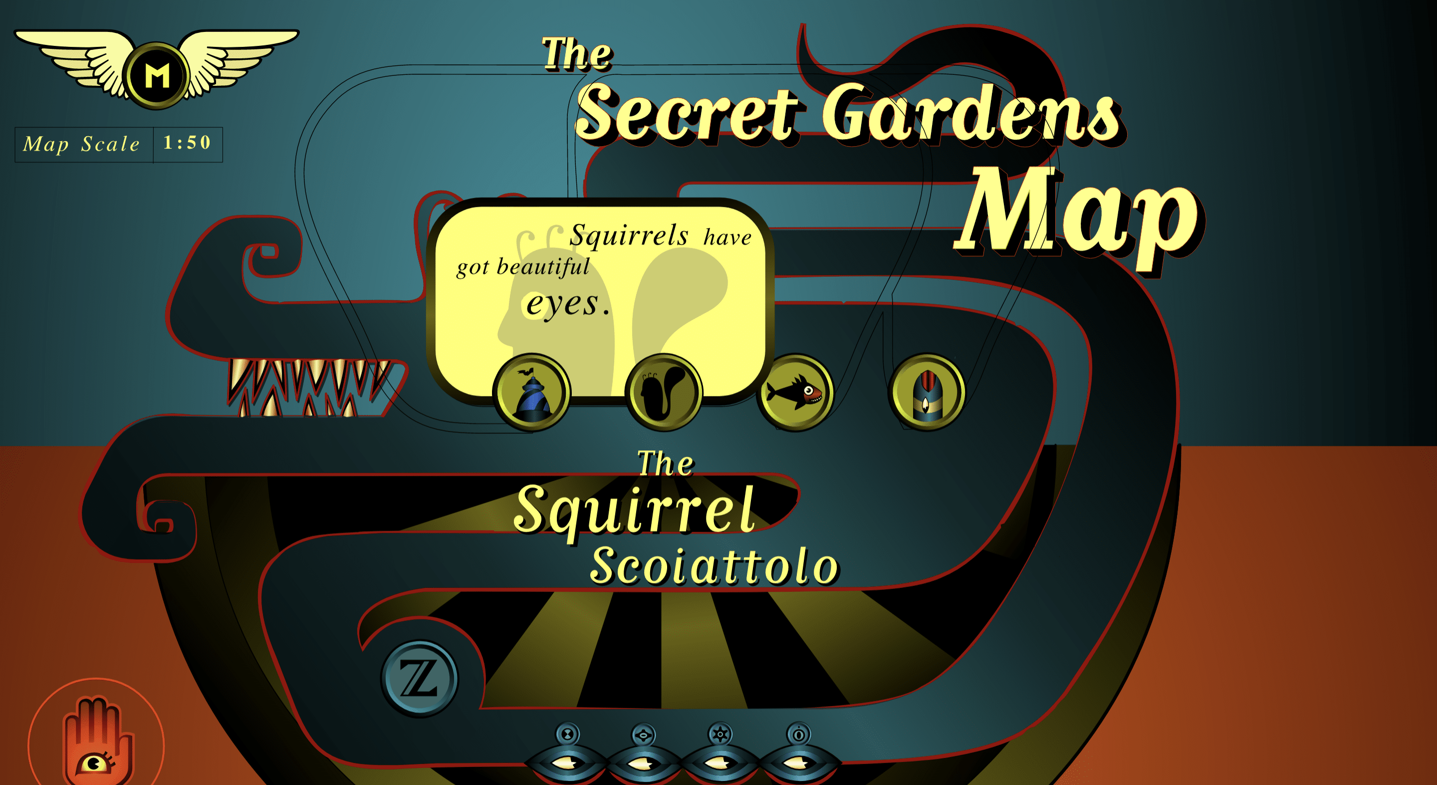 secret garden HTML5 map