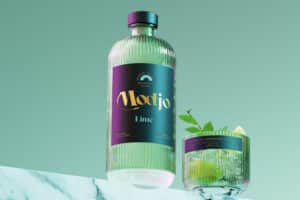KI im Packaging, Modjo Gin Flasche Lime