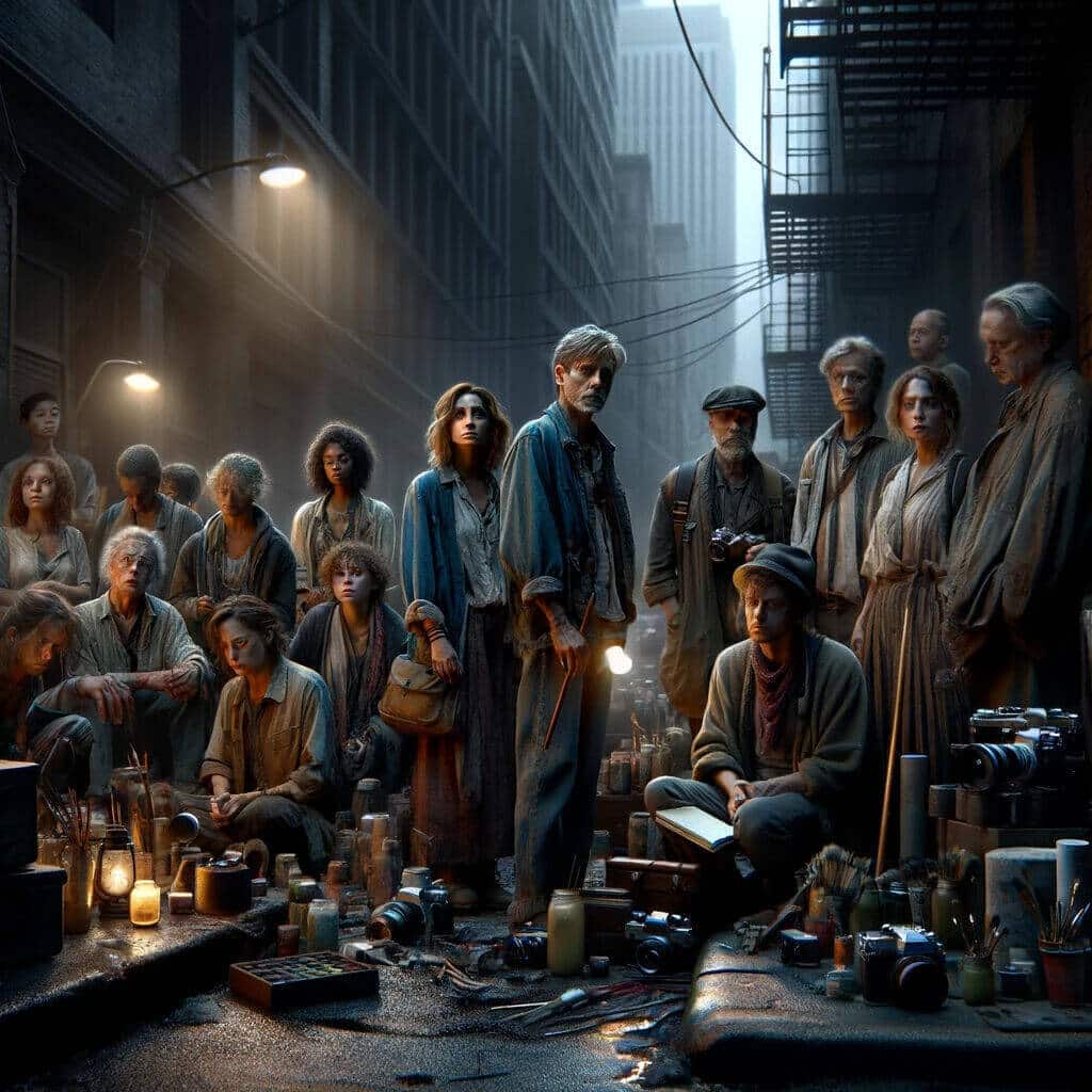 Über Dall-E Prompt produziertes, düsteres Bild durch Conrad Breyer