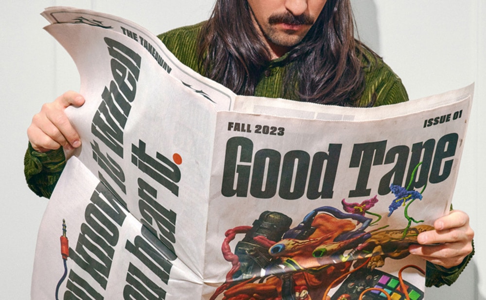 Fonts im Editorial Design, Zeitung »Good Tape« 