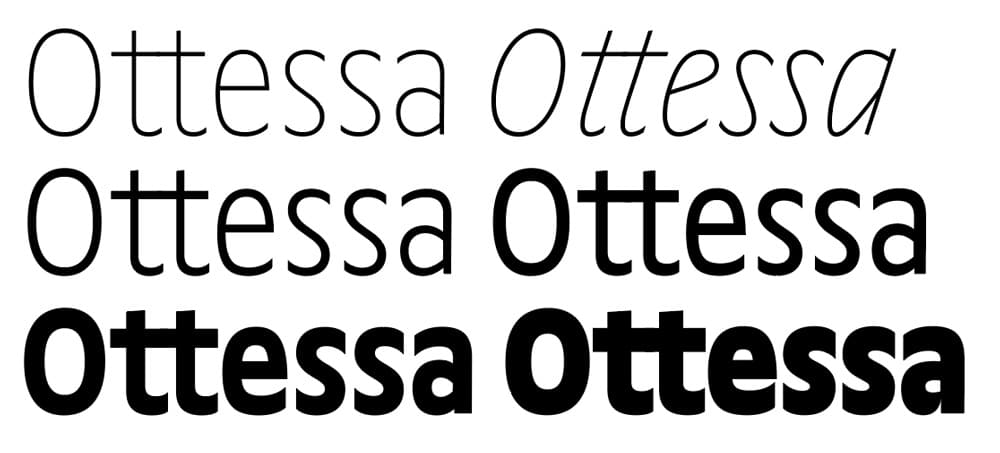 Fonts im Editorial Design, Ottessa von Philipp Neumeyer