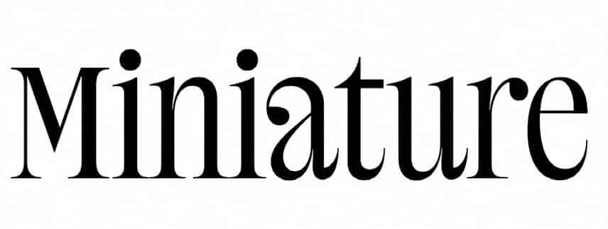 Fonts im Editorial Design, Miniature