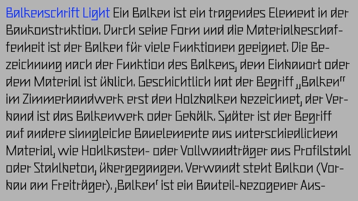 BalkenschriftText