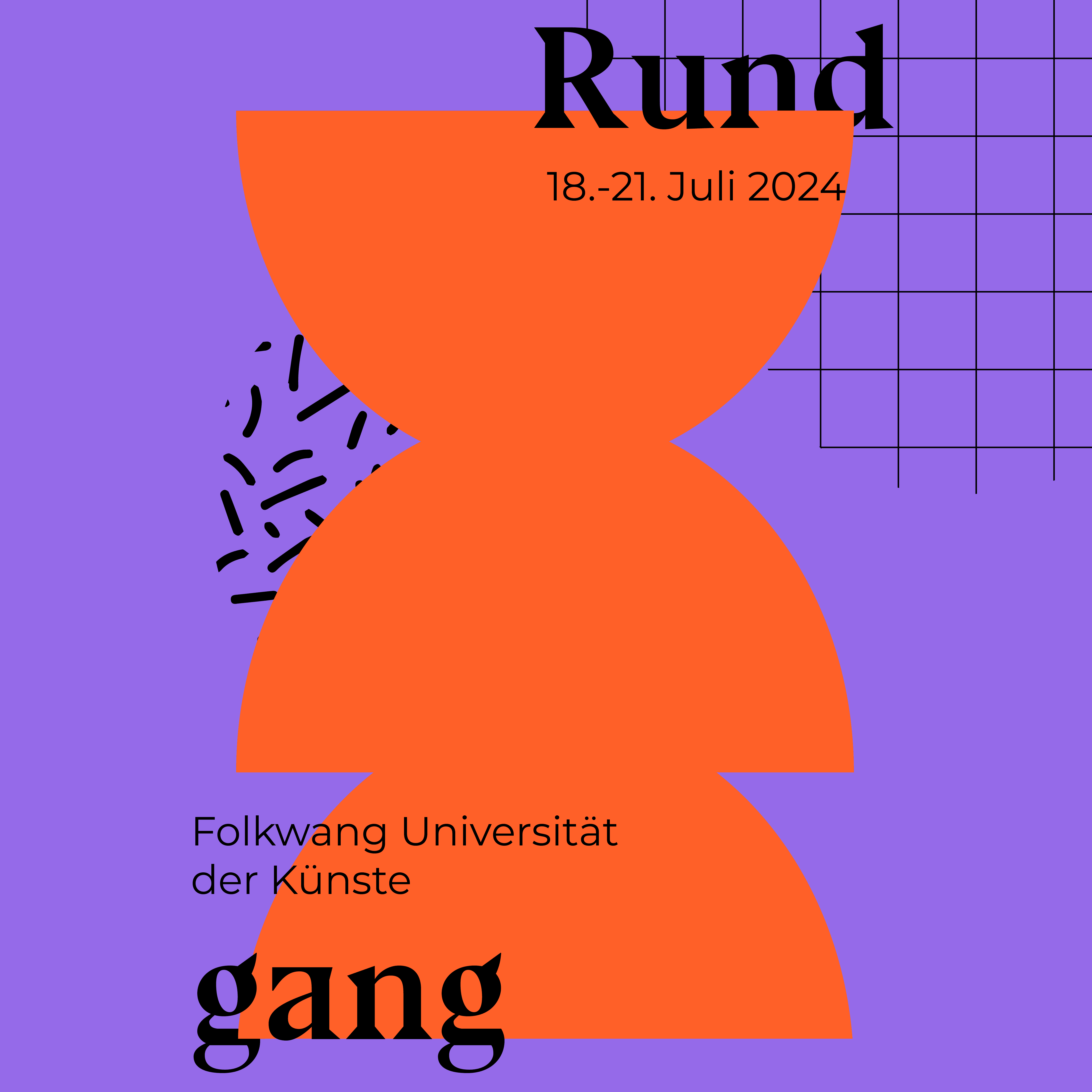 Key Visual zum Rundgang des Fachbereichs Gestaltung an der Folkwang Universität der Künste