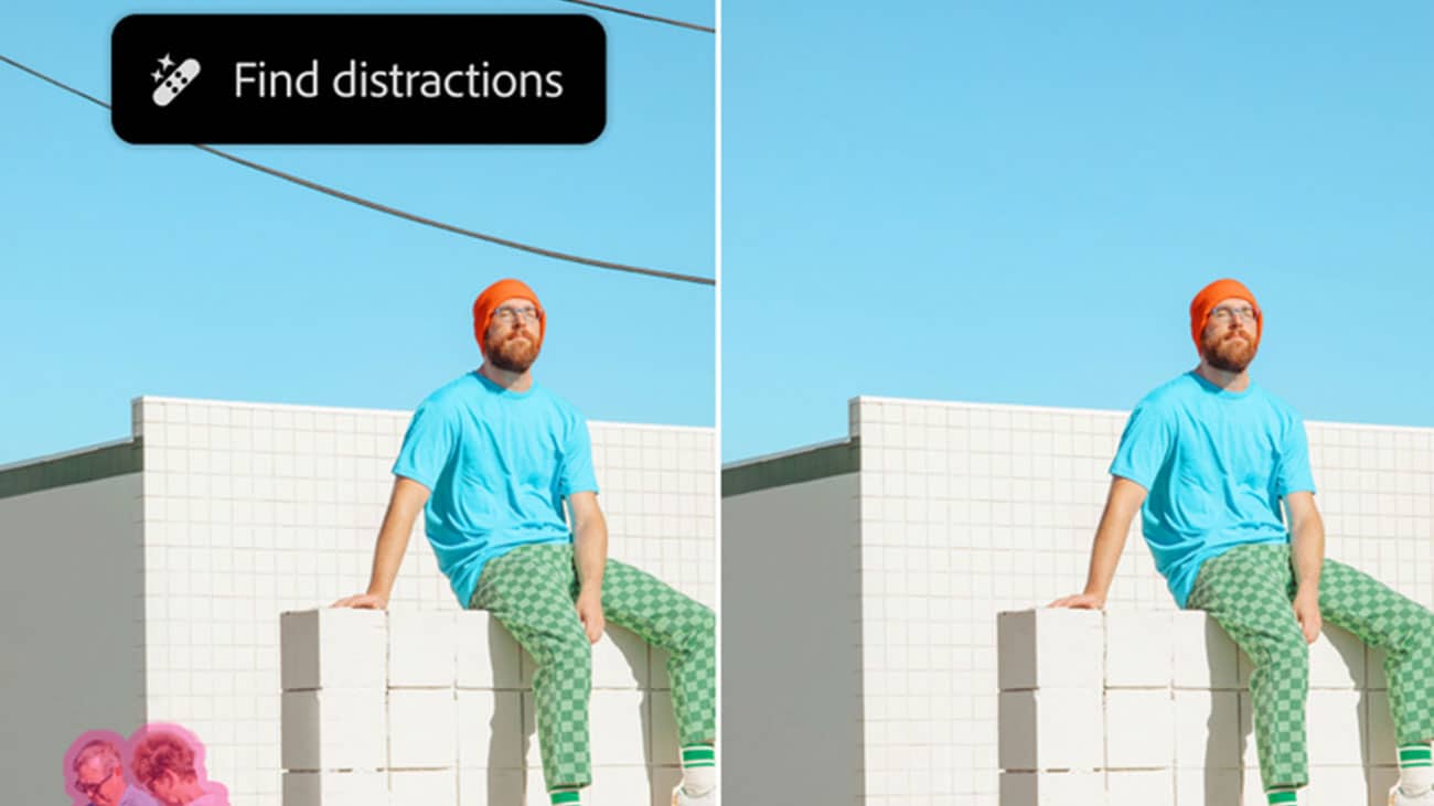Adobe MAX 2024, Firefly Beispiel Distraction Removal
